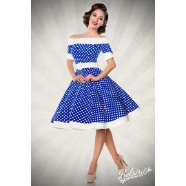 schulterfreies Swing-Kleid