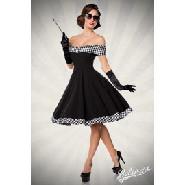 schulterfreies Swing-Kleid